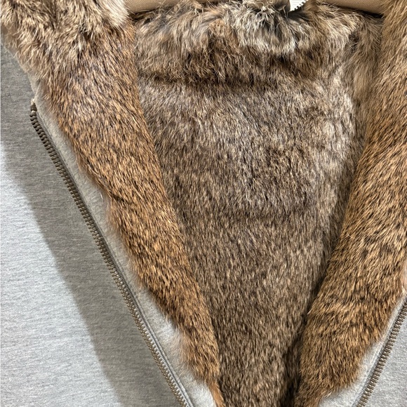 Juicy Couture genuine rabbit fur lined hoodie - Picture 2 of 5